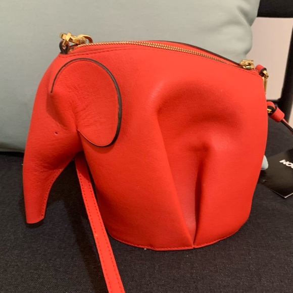 Loewe Elephant Crossbody Bag Leather Mini - Picture 1 of 5